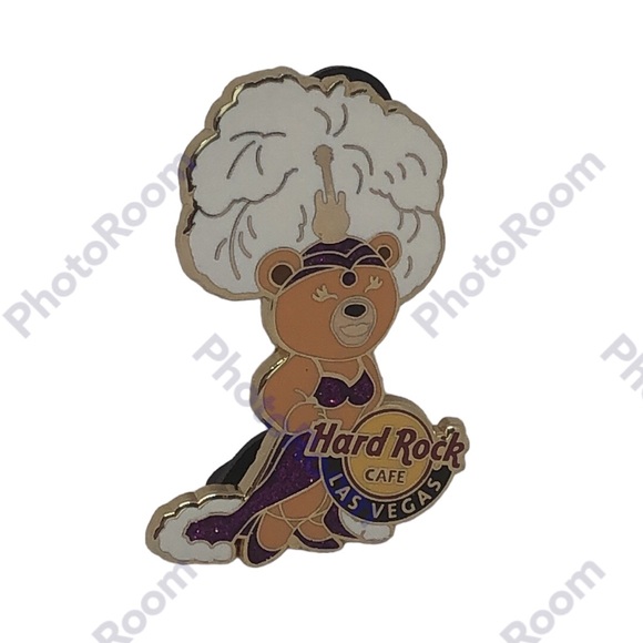 LAS VEGAS,Hard Rock Cafe Pin,Super Sexy Show Girl Bear,Must See - Picture 2 of 12
